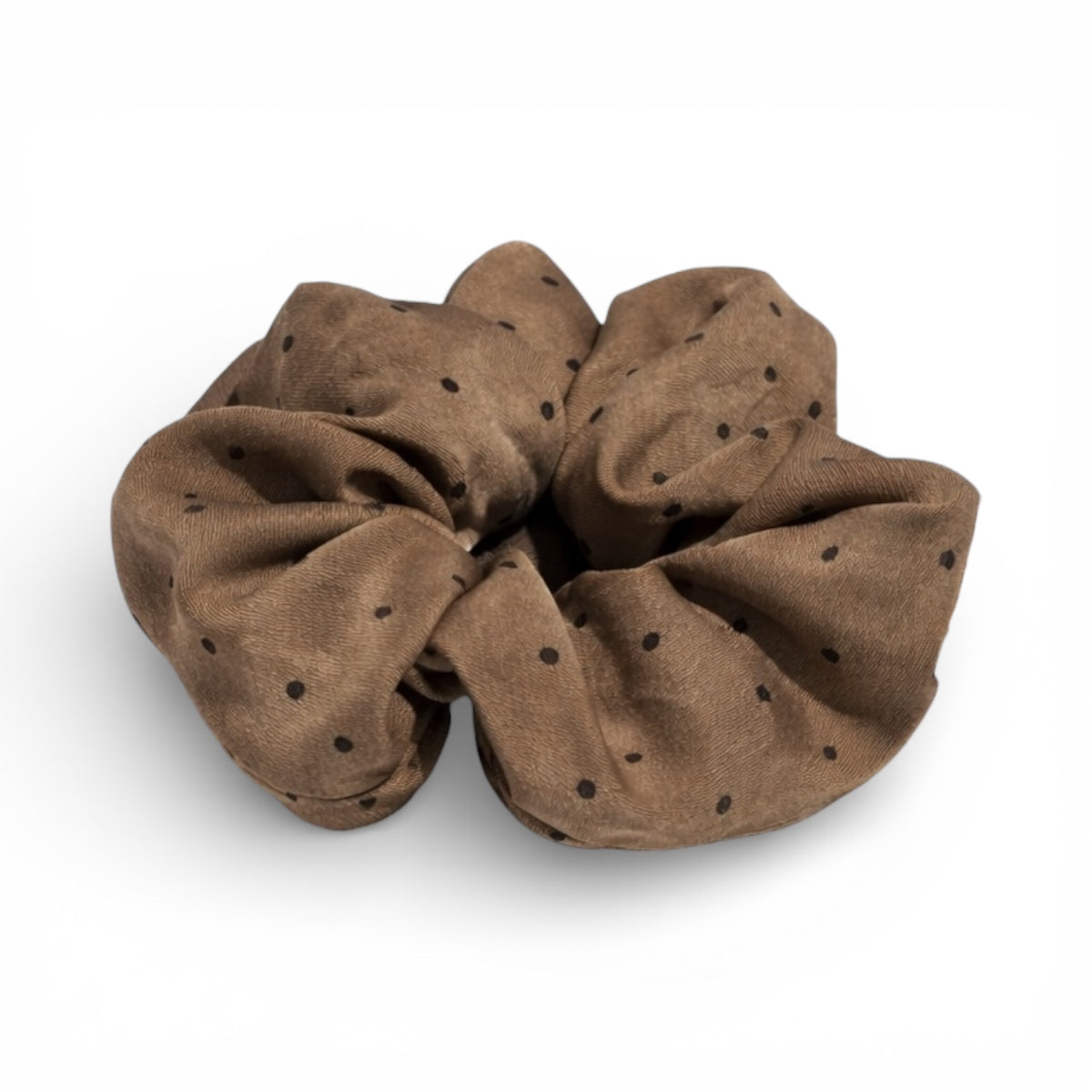Scrunchie  gepunktet  - Braun
