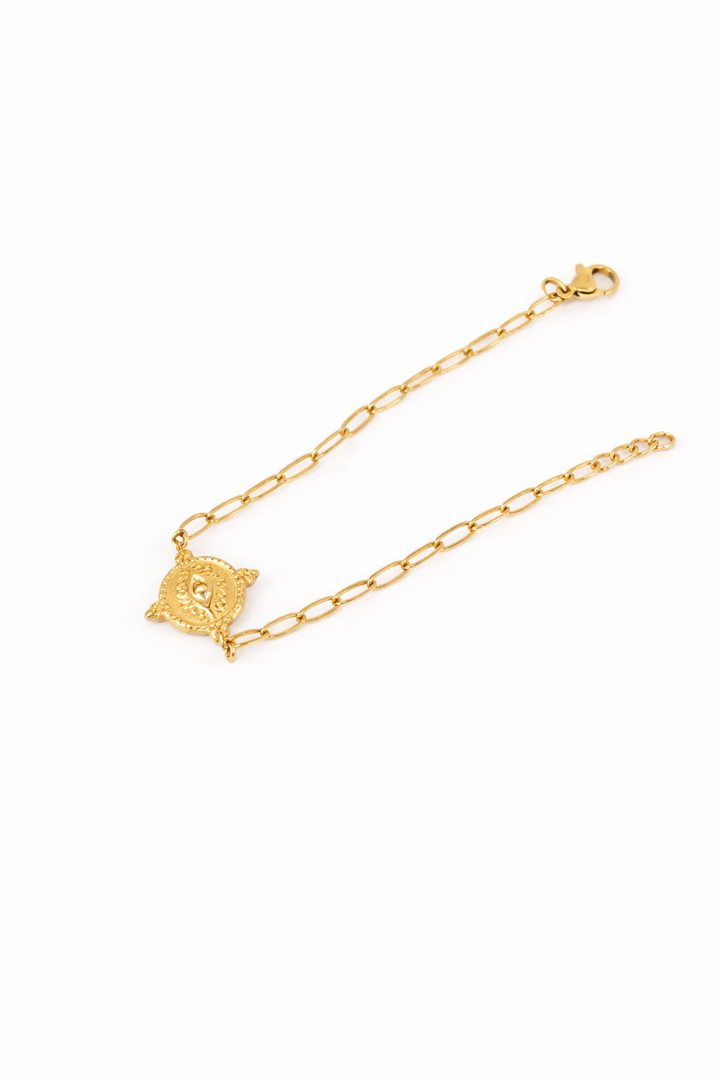 Armband Gold – Vintage Medaillon Anhänger –