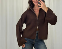 Zipper Strickjacke | Verschiedene Farben