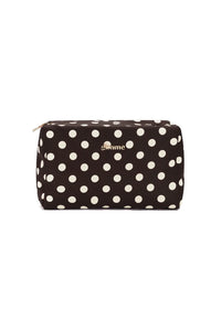 Kosmetiktasche Polka Dots | Weiß oder Braun