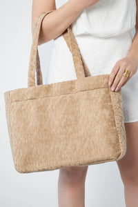 Flower Shopper Bag | Beige