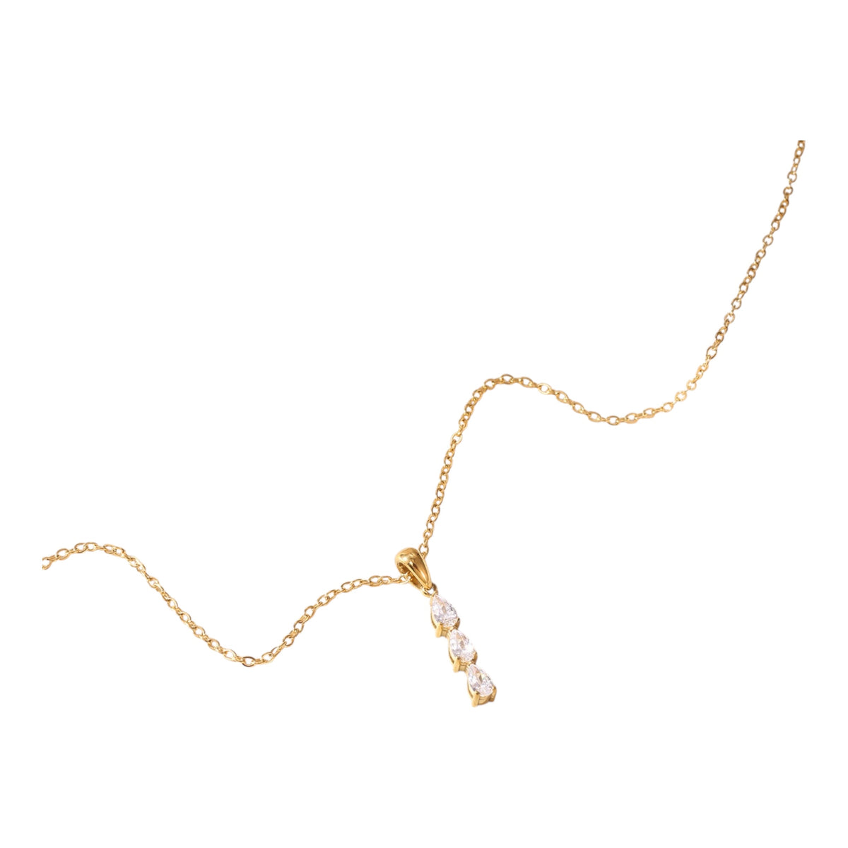 Halskette - Dreifach Tropfen | Gold