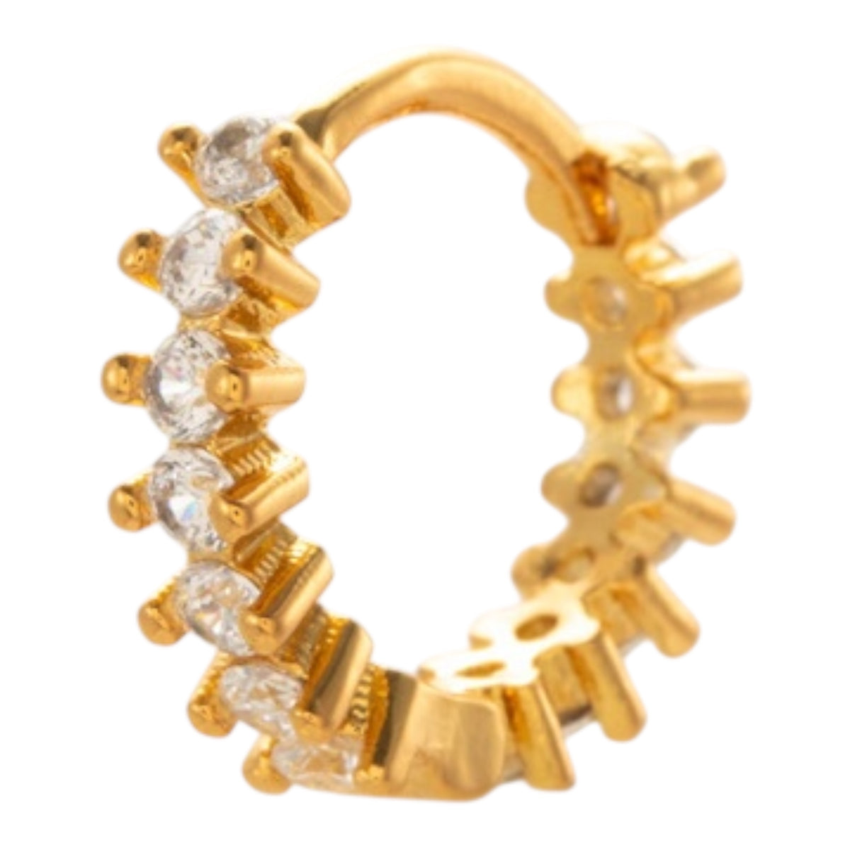 Helix Creole mit Zirkonia – vergoldeter Upper Ear Ring - Shine