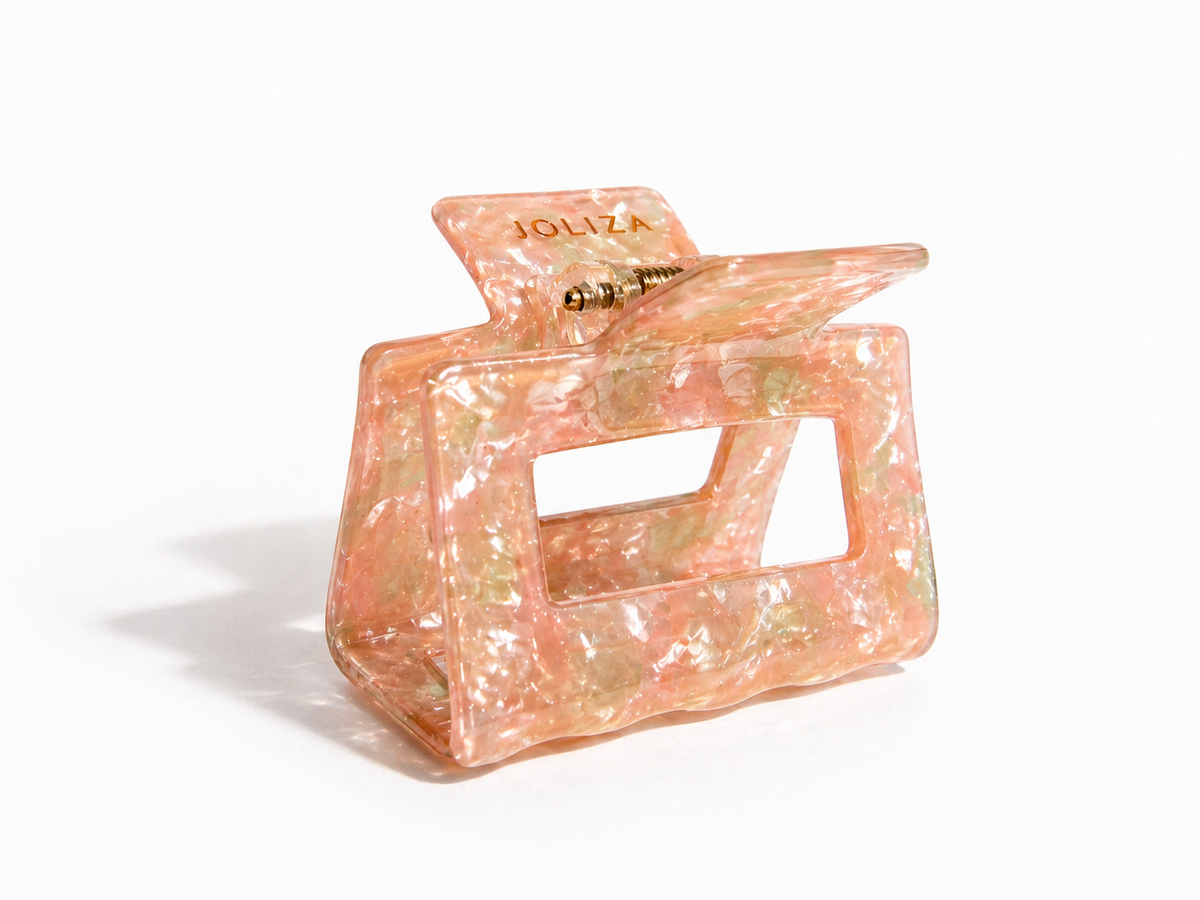 Square Haarklammer | rosy spark