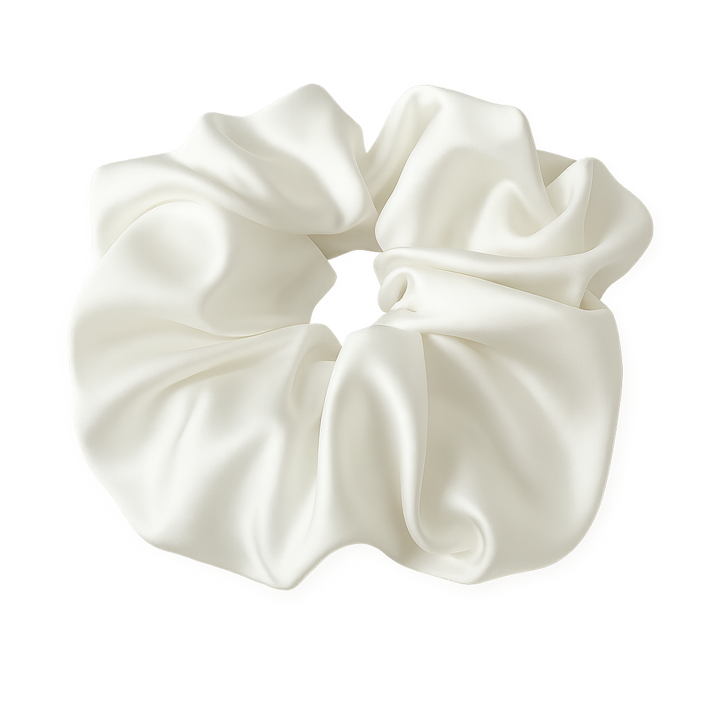 Satin Scrunchie XXL | Weiß