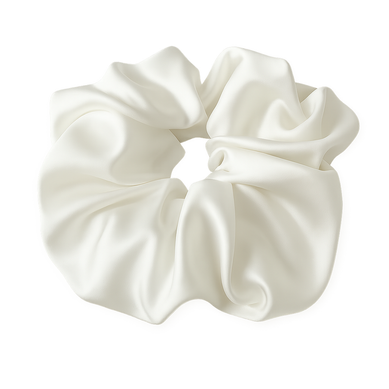 Satin Scrunchie XXL | Weiß