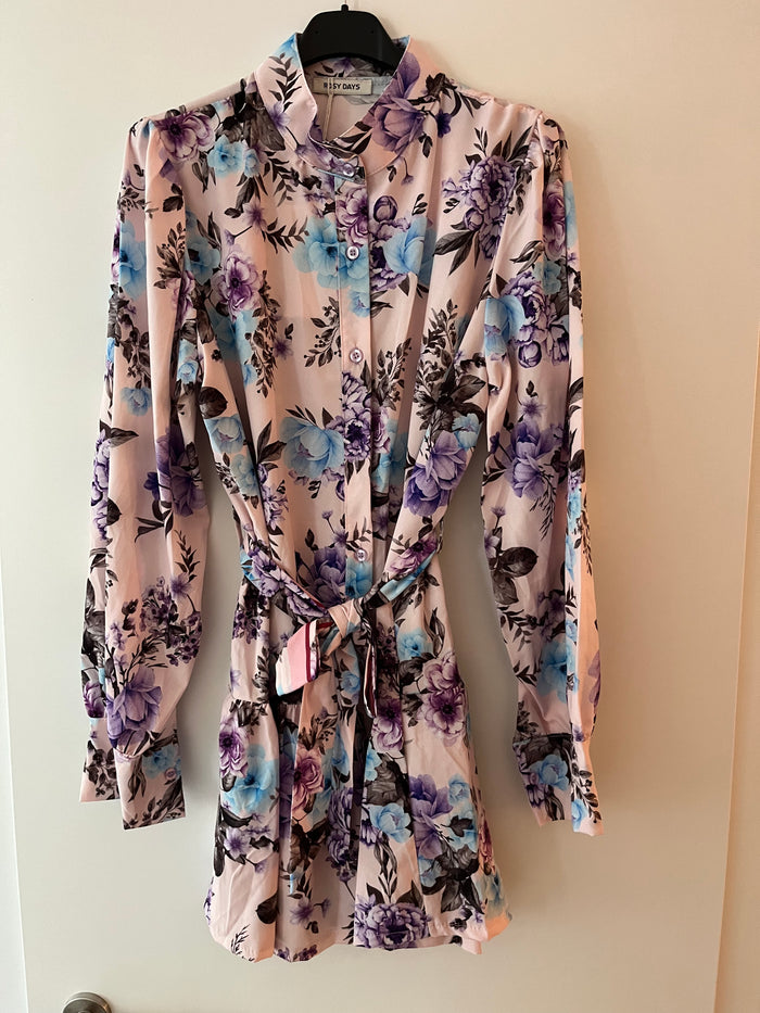 Blusenkleid mit Blumenmuster