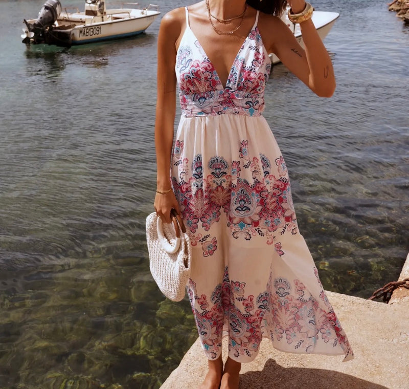 Boho Sommerkleid mit Blumenmuster