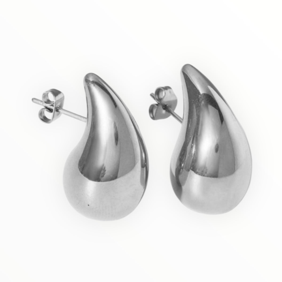 Tropfenohrringe silber