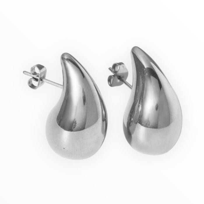 Tropfenohrringe silber