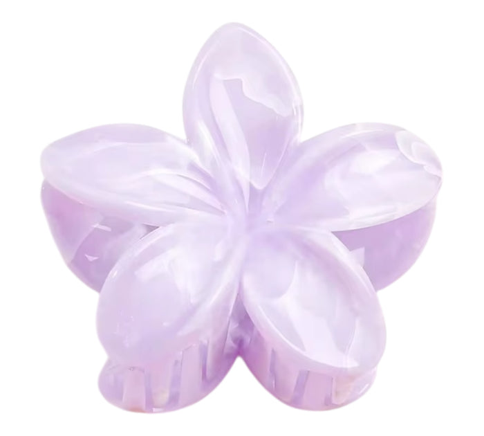 Blumenhaarklammer Marble | Flieder