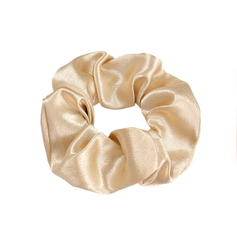 Scrunchie aus Satin - Beige