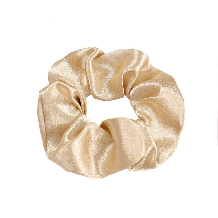 Scrunchie aus Satin - Beige