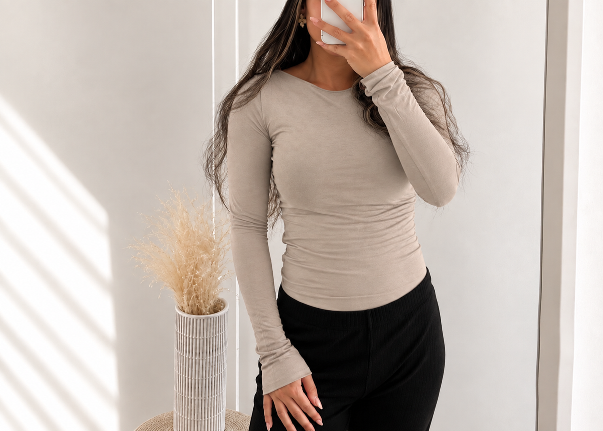 Longsleeve Second Skin Longsleeve - Beige