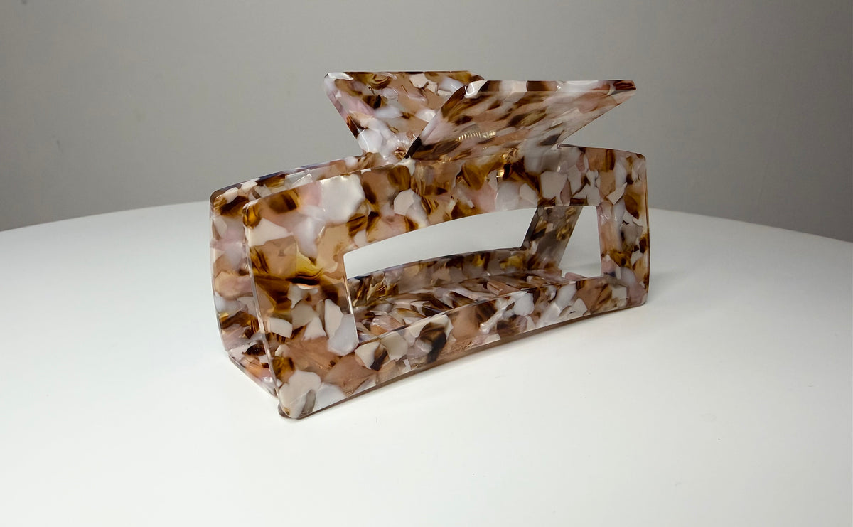 XL Haarklammer | Blush Marble