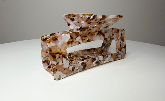 XL Haarklammer | Blush Marble