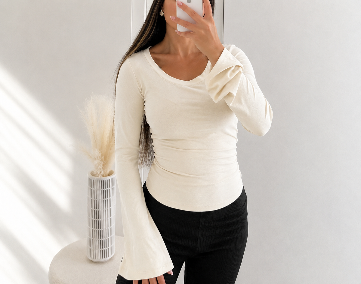 Basic Stretch  – Langarmshirt mit  Rundhalsausschnitt | Verschiedene Farben