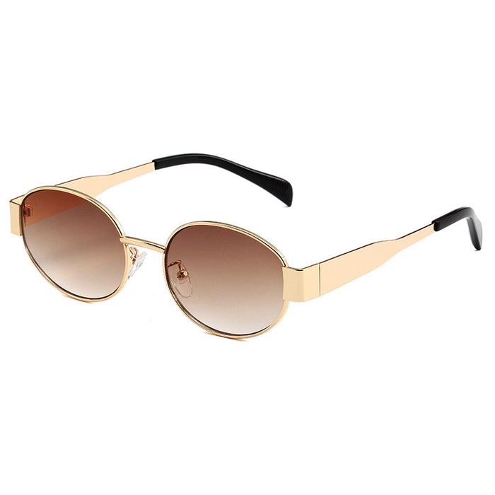 Retro Sonnenbrille - Gold Braun