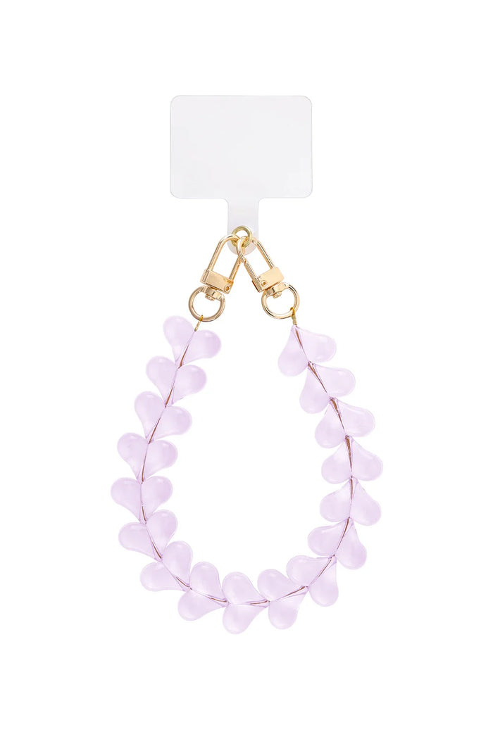 Handykette mit Herzdesign – Trendige Handy Kette | Flieder