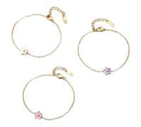 Blumenarmband  | vergoldet