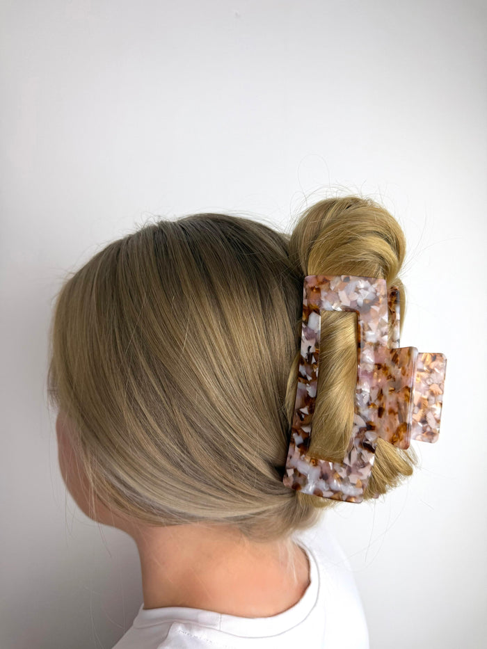 XL Haarklammer | Blush Marble