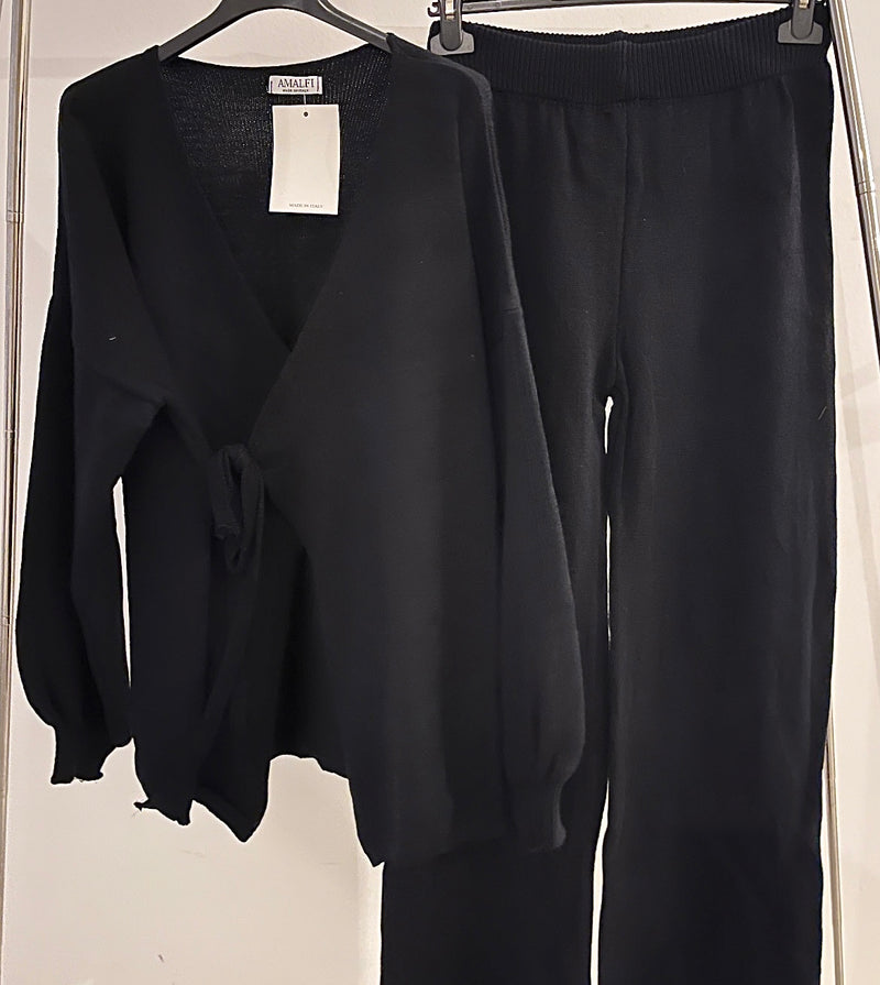 Feinstrick-Set | Schwarz