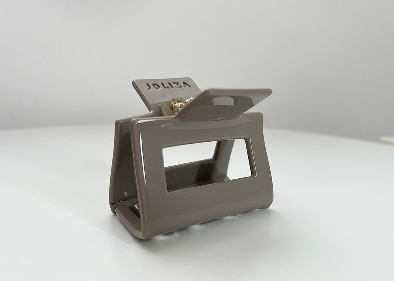 Square Haarklammer | Glossy Grey