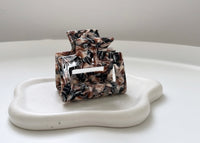 Square Haarklammer Marble
