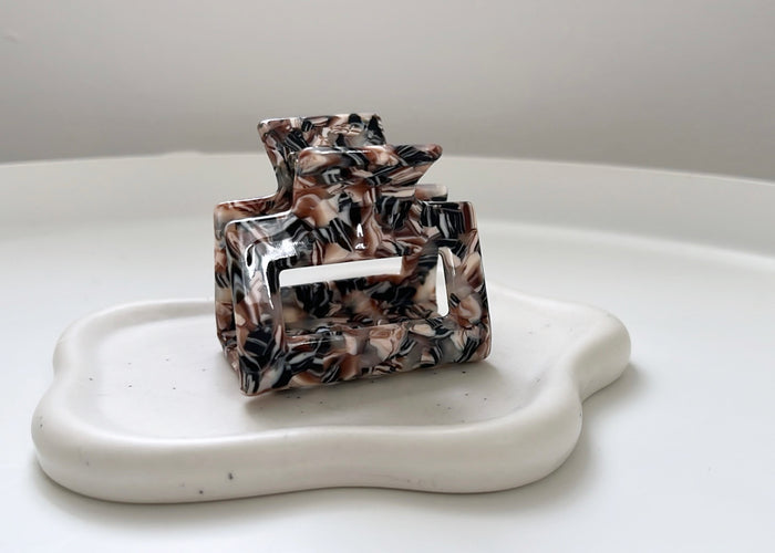 Square Haarklammer Marble