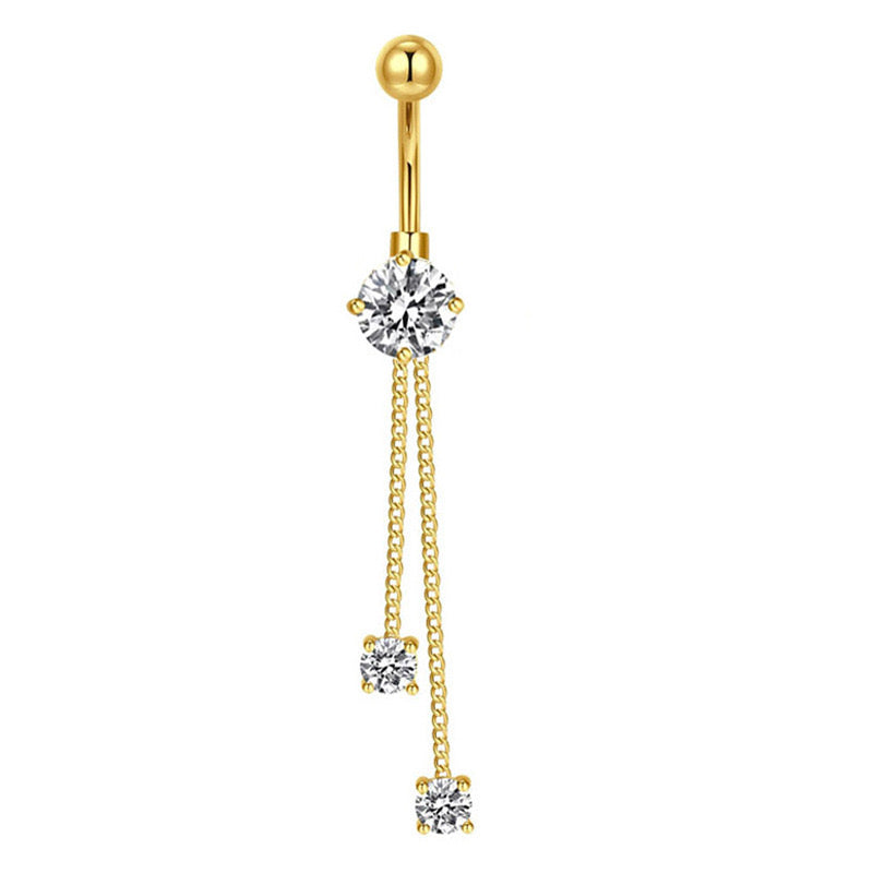 Bauchnabelpiercing - „Crystal Glow“