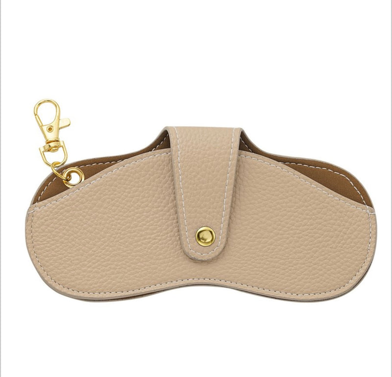 Sonnenbrillenetui mit Karabiner | Beige