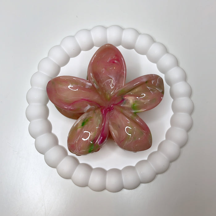 Blumenspange | marble flower