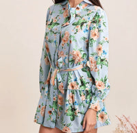 Blusenkleid mit Blumenmuster