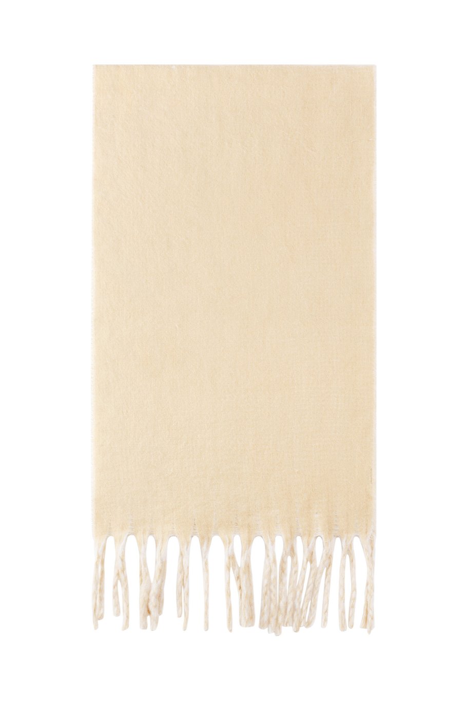 Schal mit Fransen – Creme / Beige