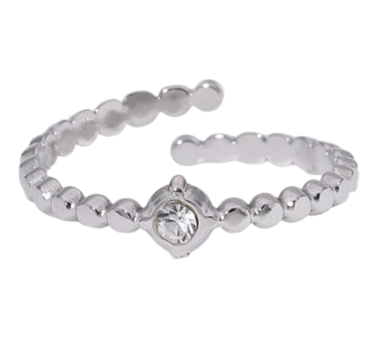Verstellbarer Kugelring | Silber