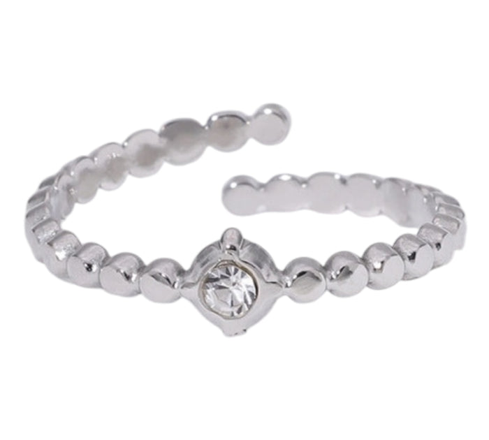 Verstellbarer Kugelring | Silber