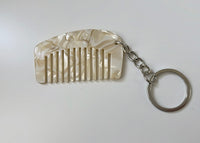 Mini Kammanhänger aus Acetat | Ivory