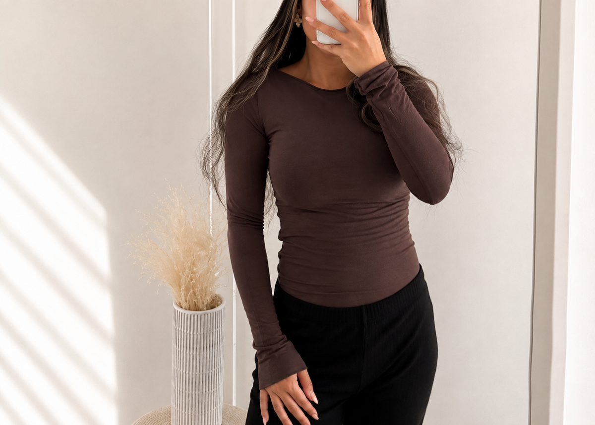 Vorbestellung | Longsleeve Second Skin Longsleeve - Braun