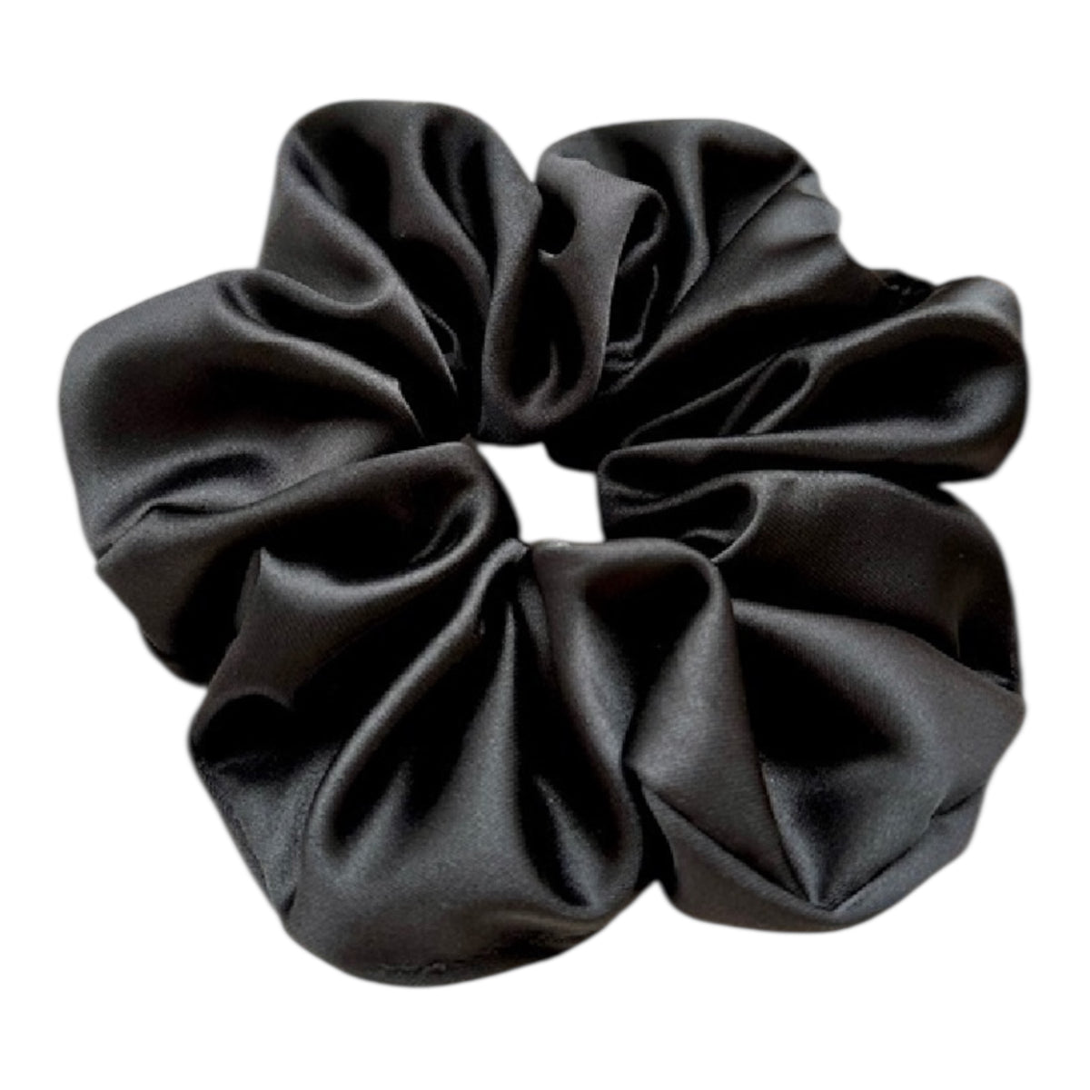 Satin Scrunchie XXL | Schwarz
