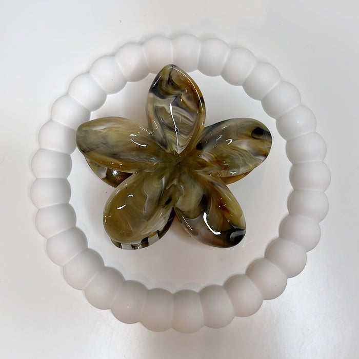 Blumenspange | marble flower