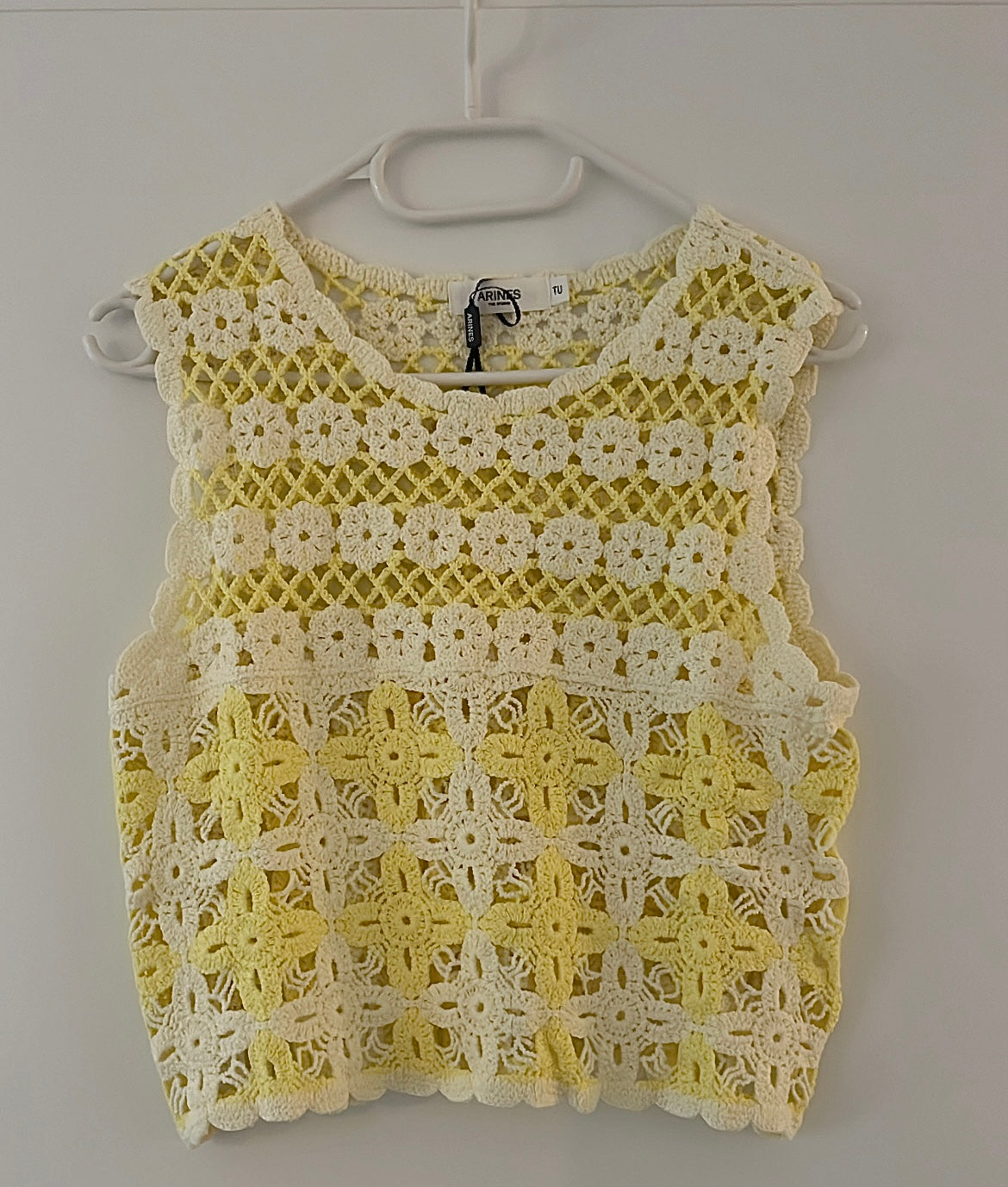 Häkeltop -  Retro Sunflower | Gelb