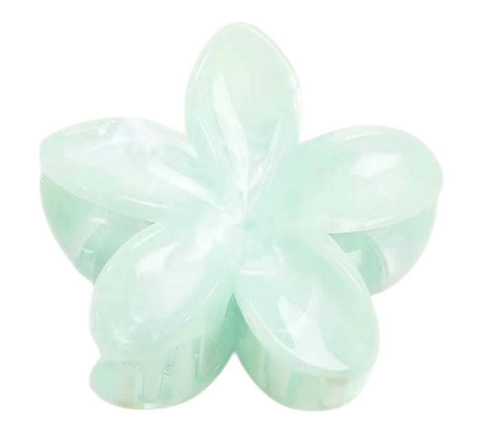 Blumenhaarklammer Marble | Mintgrün