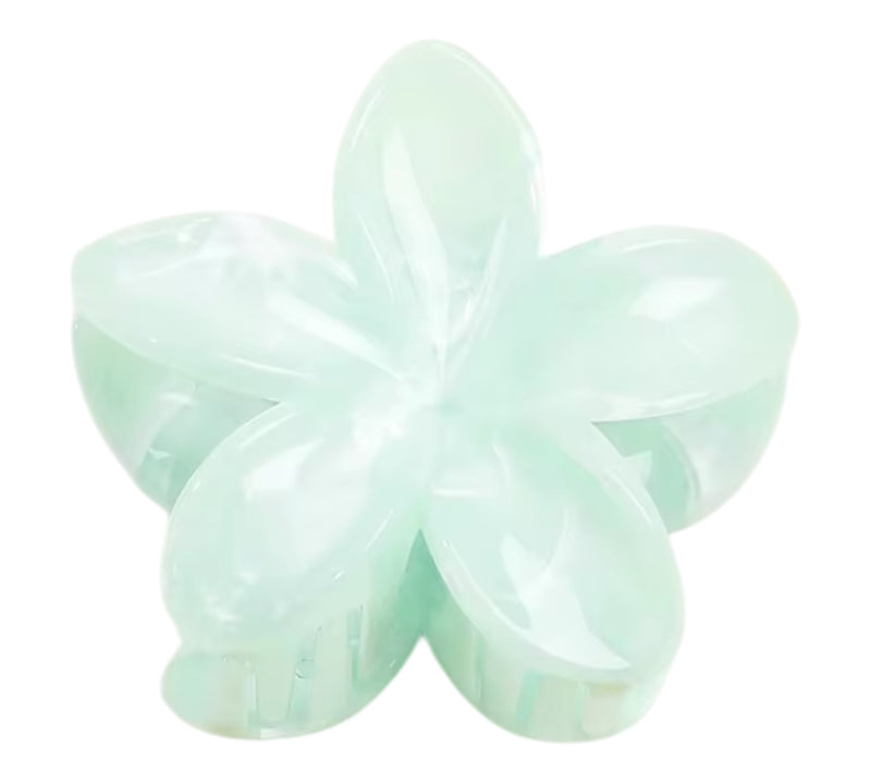 Blumenhaarklammer Marble | Mintgrün