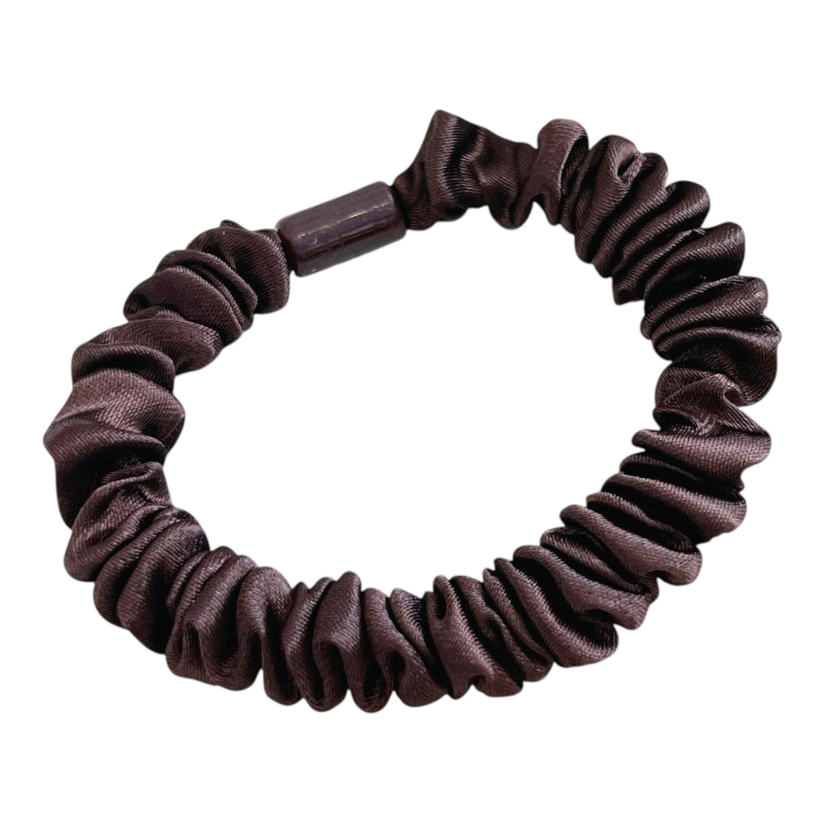 2er Satin Scrunchies | Beige/ Braun