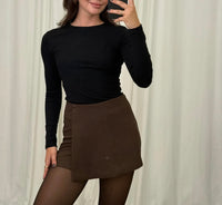 Vorbestellung | High Waist Skort mit Wickeloptik | Verschiedene Farben
